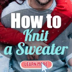 Image text: "How to Knit a Sweater".