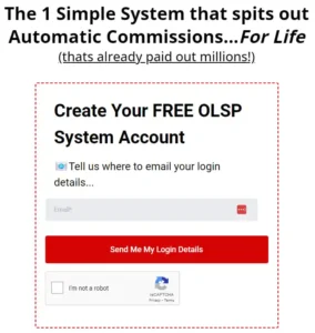 OLSP System Sign Up Invitation.