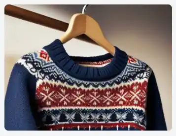 A fair isle style jumper.