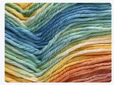 Wool yarn in coordinated colours.